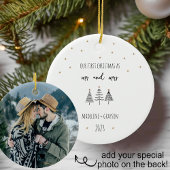 Unsere ersten Weihnachten Mr. and Mrs Simple Trees Keramik Ornament