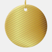 Unsere ersten Weihnachten Mr. und Mrs. Classy Gold Keramik Ornament (Hinten)