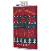 Unsere ersten Weihnachten Mr. und Mrs. /Couple neu Flachmann (Links)