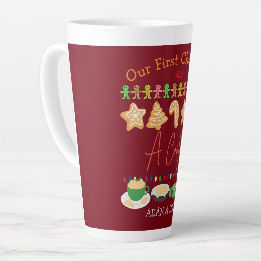 Unsere ersten Weihnachten Mr. und Mrs. /Couple neu Milchtasse (Linke Ecke)