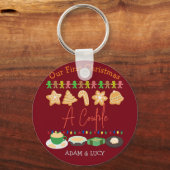 Unsere ersten Weihnachten Mr. und Mrs. /Couple neu Schlüsselanhänger (Vorderseite)