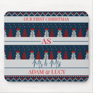 Unsere ersten Weihnachten Mr. und Mrs.   frisch ve Mousepad