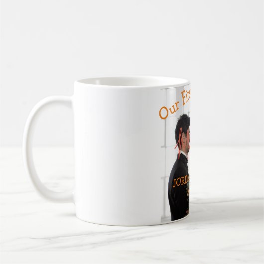 Unsere ersten Weihnachten Mr. und Mrs. Kaffeetasse (Links)