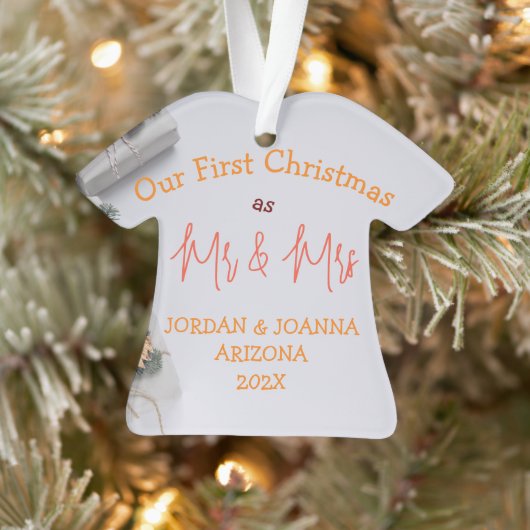 Unsere ersten Weihnachten Mr. und Mrs. Ornament (Baum)