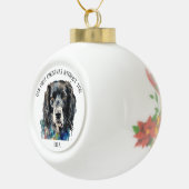 Unsere ersten Weihnachten ohne Personalisiert Keramik Kugel-Ornament (Rechts)