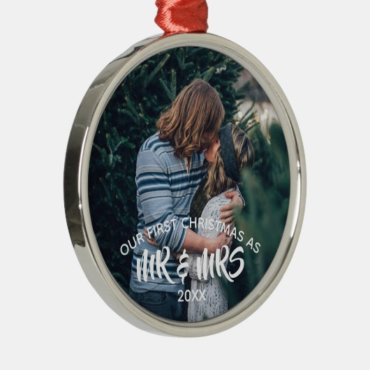 Unsere ersten Weihnachten Personalisiert Keramik Ornament (Rechts)