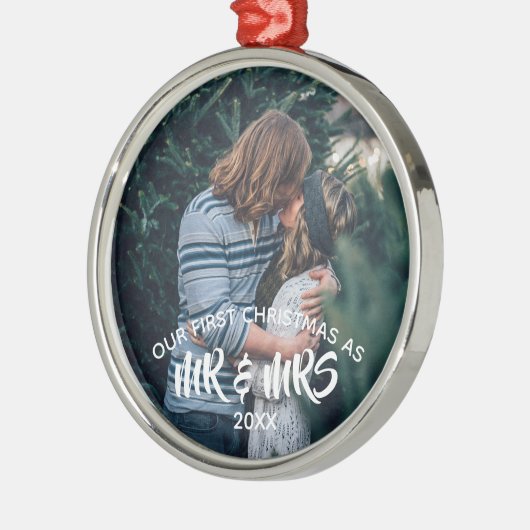 Unsere ersten Weihnachten Personalisiert Keramik Ornament (Links)