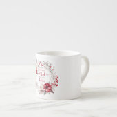 Unsere ersten Weihnachten Verheiratet Espressotasse (Vorderseite Rechts)