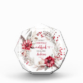 Unsere ersten Weihnachten Verheiratet Fotoblock (Vorderseite)