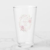 Unsere ersten Weihnachten Verheiratet Glas (Rückseite)