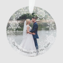 Unsere ersten Weihnachten Verheiratet Mr. & Mrs. S Ornament