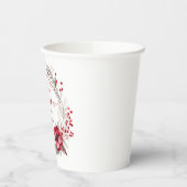 Unsere ersten Weihnachten Verheiratet Pappbecher (Links)