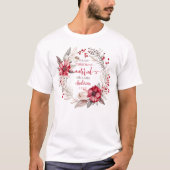 Unsere ersten Weihnachten Verheiratet T-Shirt (Vorderseite)