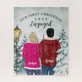 Unsere ersten Weihnachten Verlobt Puzzle (Vertikal)