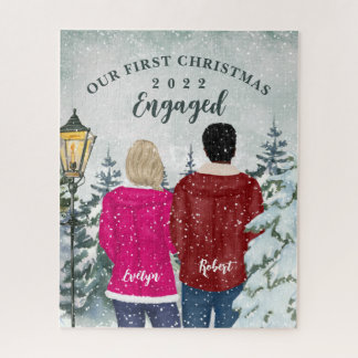 Unsere ersten Weihnachten Verlobt Puzzle