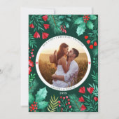 Unsere ersten Weihnachten Verlobte Aquarellfolien (Vorderseite)