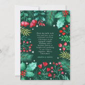 Unsere ersten Weihnachten Verlobte Aquarellfolien (Rückseite)