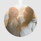 Unsere ersten Weihnachten waren frisch verheiratet Ornament (Rückseite)