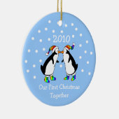 Unsere ersten Weihnachten zusammen 2010 (GLBT-Ping Keramikornament (Rechts)