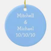 Unsere ersten Weihnachten zusammen 2010 (GLBT-Ping Keramikornament (Hinten)