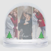 Unsere ersten Weihnachten zusammen - 4 Foto Person Schneekugeln (Rückseite)