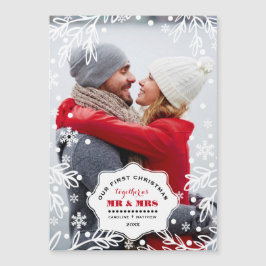 Unsere ersten Weihnachten zusammen mit Magnetfotok Magnetkarte