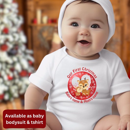 Unsere ersten Weihnachten zusammen mit niedlichen Baby Strampler
