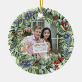 Unsere ersten Weihnachten zusammen | PERSONALISIER Keramik Ornament (Vorne)