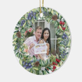 Unsere ersten Weihnachten zusammen | PERSONALISIER Keramik Ornament (Links)