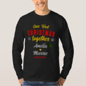 Unsere ersten Weihnachten zusammen Schneeflocken s T-Shirt (Vorderseite)