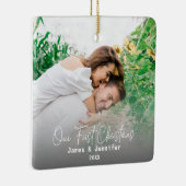 Unsere ersten Weihnachts Custom Couple Names & 2 F Keramikornament (Rechts)