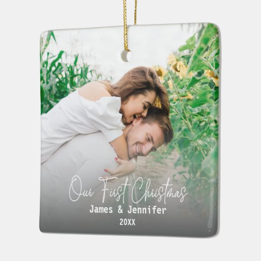 Unsere ersten Weihnachts Custom Couple Names & 2 F Keramikornament (Links)