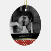 Unsere ersten Weihnachtsandenken-Verzierungen Keramikornament (Rechts)