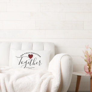 Unsere ersten Weihnachtsbaumpaare Personalisiert Lendenkissen