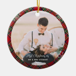 Unsere ersten Weihnachtsfotos als Ehepaar im Stewa Keramik Ornament