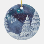 Unsere ersten Weihnachtsgroßeltern bemalt Jahr Keramik Ornament (Hinten)