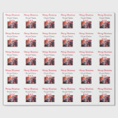 Unsere ersten Weihnachtsnamen Foto Hochzeit verlob Geschenkpapier (Flach)