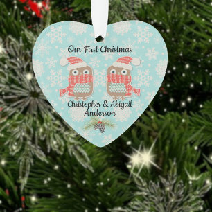 Unsere ersten Weihnachtsschalen Ornament