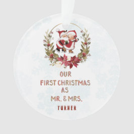 Unsere ersten Weihnachtsschneeflocken Ornament