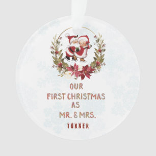 Unsere ersten Weihnachtsschneeflocken Ornament