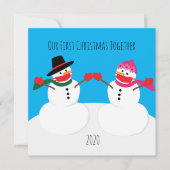 Unsere ersten Weihnachtsschneemänner 2020-Face-Mas (Vorderseite)