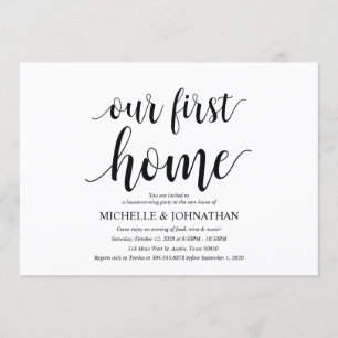 Unsere ersten Zuhause Housewarming-Party Einladung