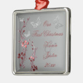 Unsere erstes Weihnachtserstklassige Ornament Aus Metall (Links)