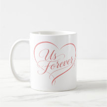Unsere ewige romantische Herz-Tasse