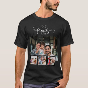 Unsere Familie 4 Foto-Collage T-Shirt