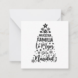 Unsere Familie Das Beste Von Weihnachten Mitteilungskarte