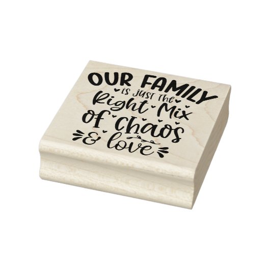 Unsere Familie: Die perfekte Mischung aus Chaos un Gummistempel (Stempel)