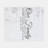 Unsere Familie Fleecedecke (Vorderseite (Horizontal))