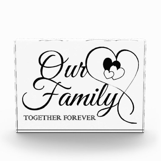 Unsere Familie Fotoblock (Vorderseite)