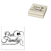 Unsere Familie Gummistempel (Stempel)